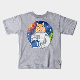 Catstronaut Cat Astronaut Kids T-Shirt